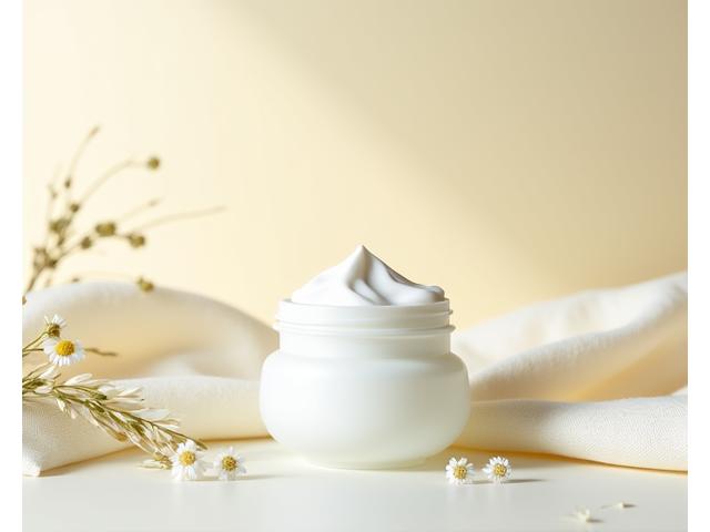 Jar of 'Soothing Calm Cream' with a calm, inviting aesthetic.