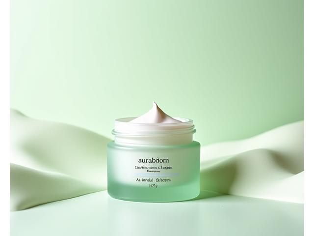 AuraBloom Organics Age-Defying Moisturizer jar